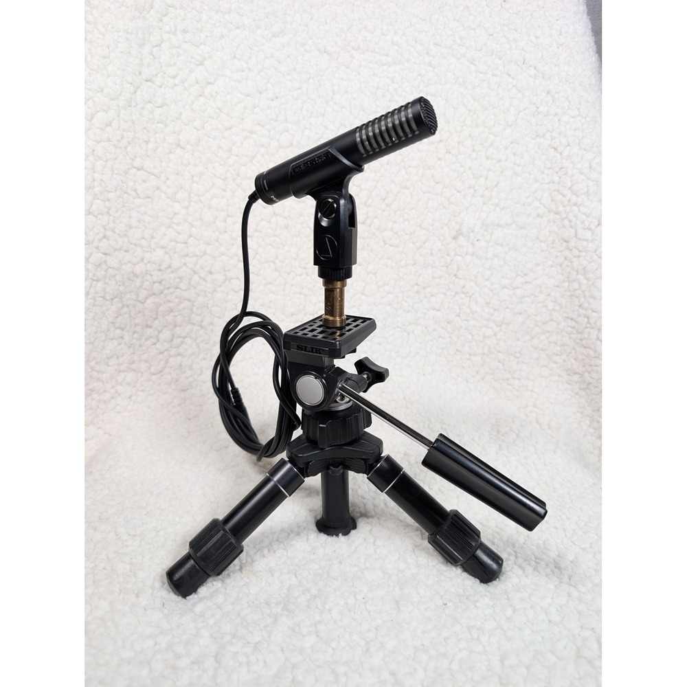 Audio-Technica PRO 24 Stereo Condenser Microphone with Slik Mini-Pro II Tripod